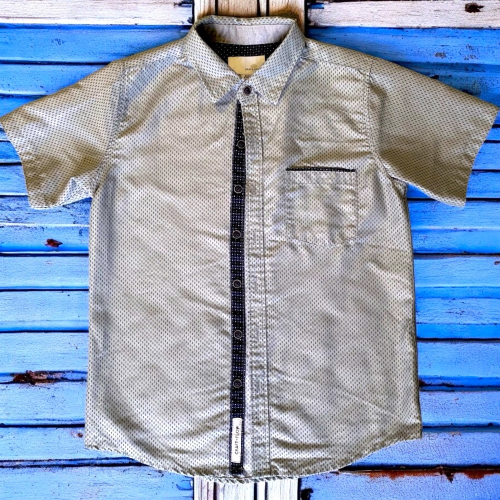 Craft + Flow | Boys Short Sleeve Button Up | Size 8